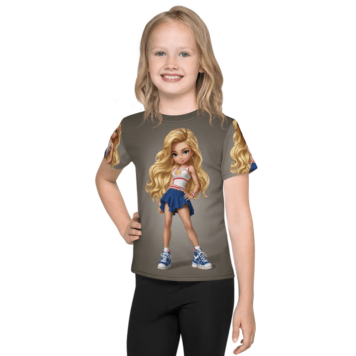 Fitness Barbie Kids Crew Neck T-Shirt product image (1)