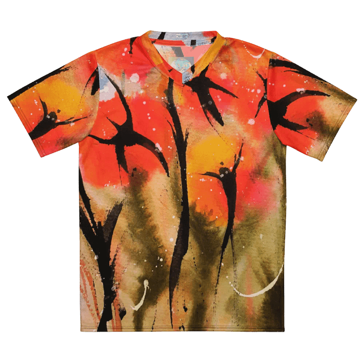 orginal abstract watercolour painting printed on tshirt product image (2)