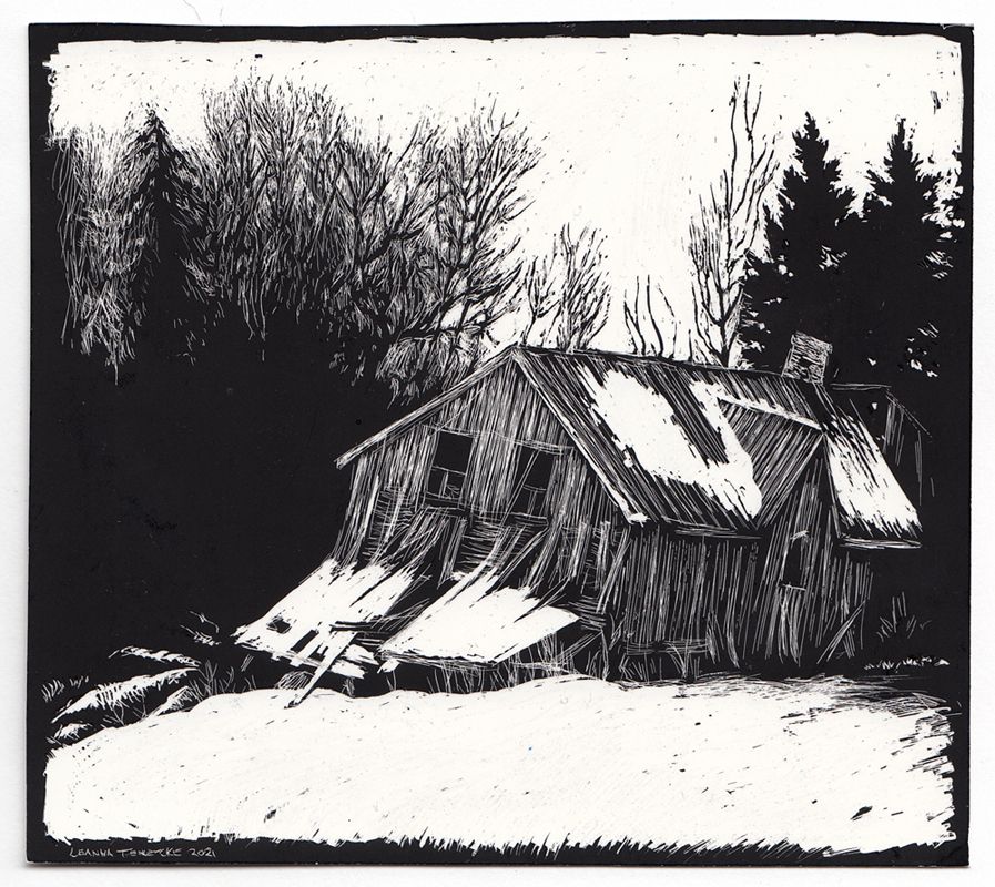 Original Scratchboard - Burden product image (1)