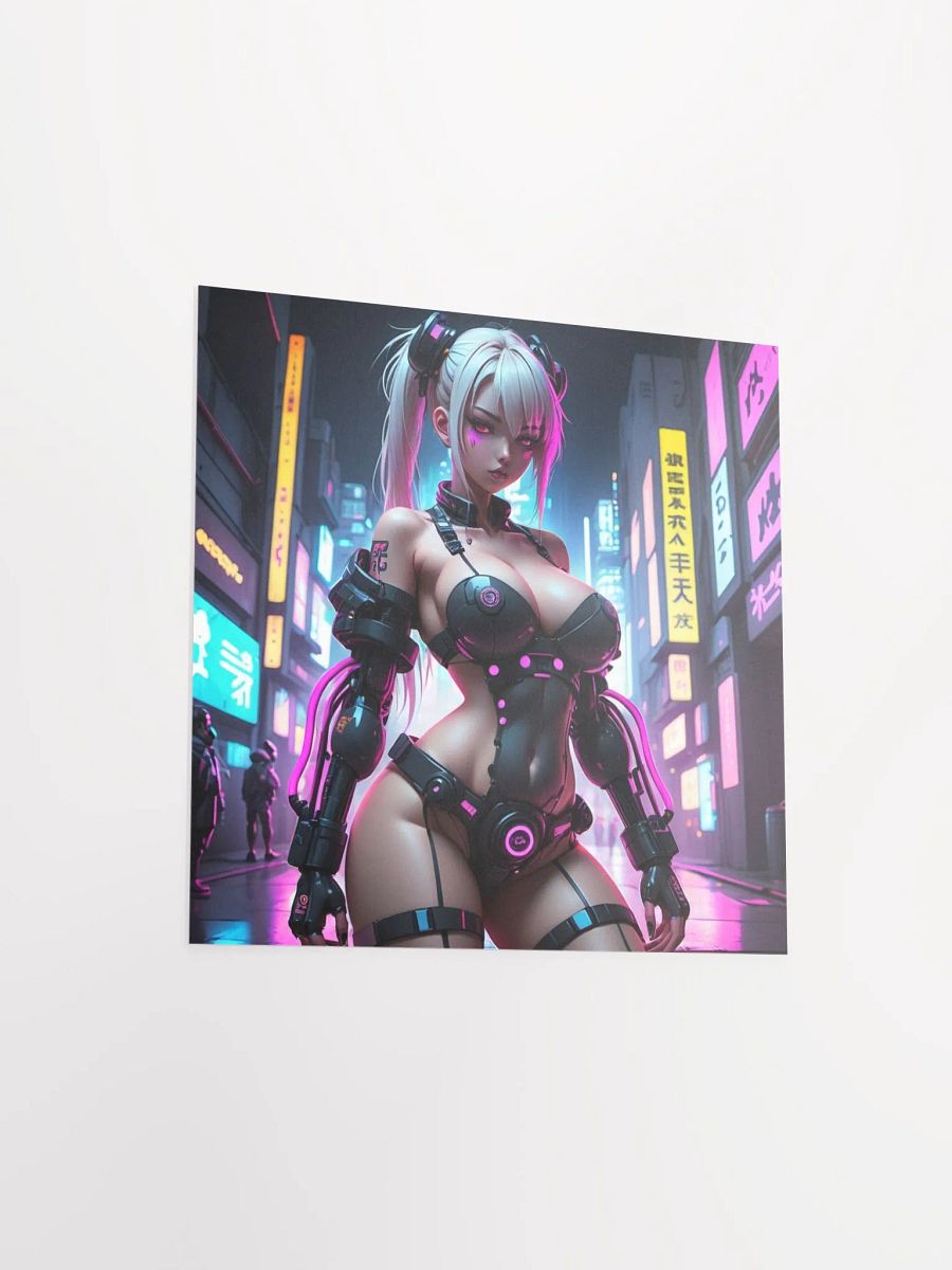 Neon Cyborg Future Girl Poster product image (15)