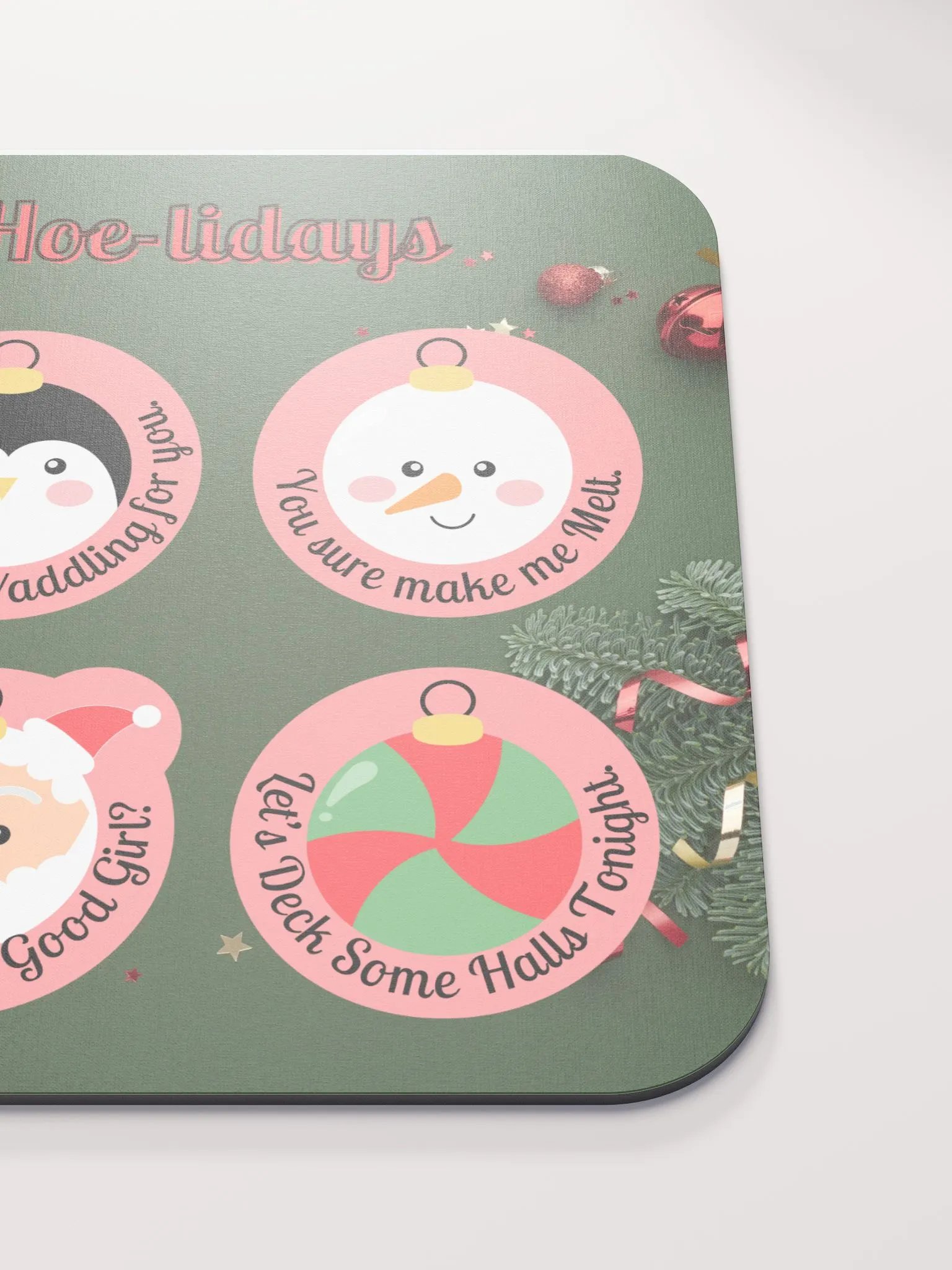 Happy Hoe-lidays Mouse Pad product image (5)