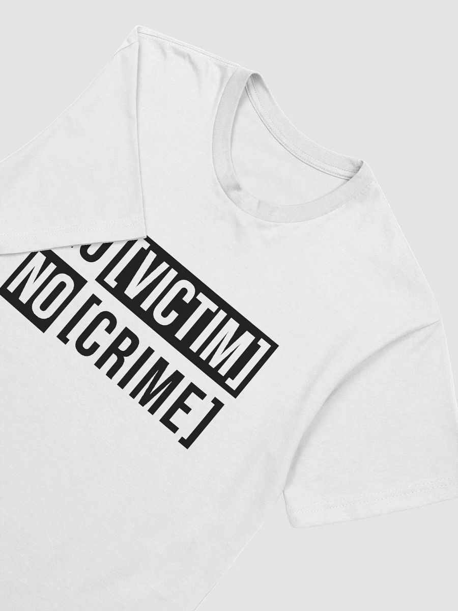 No Victim No Crime V2 Black Design Next Level Tee product image (1)