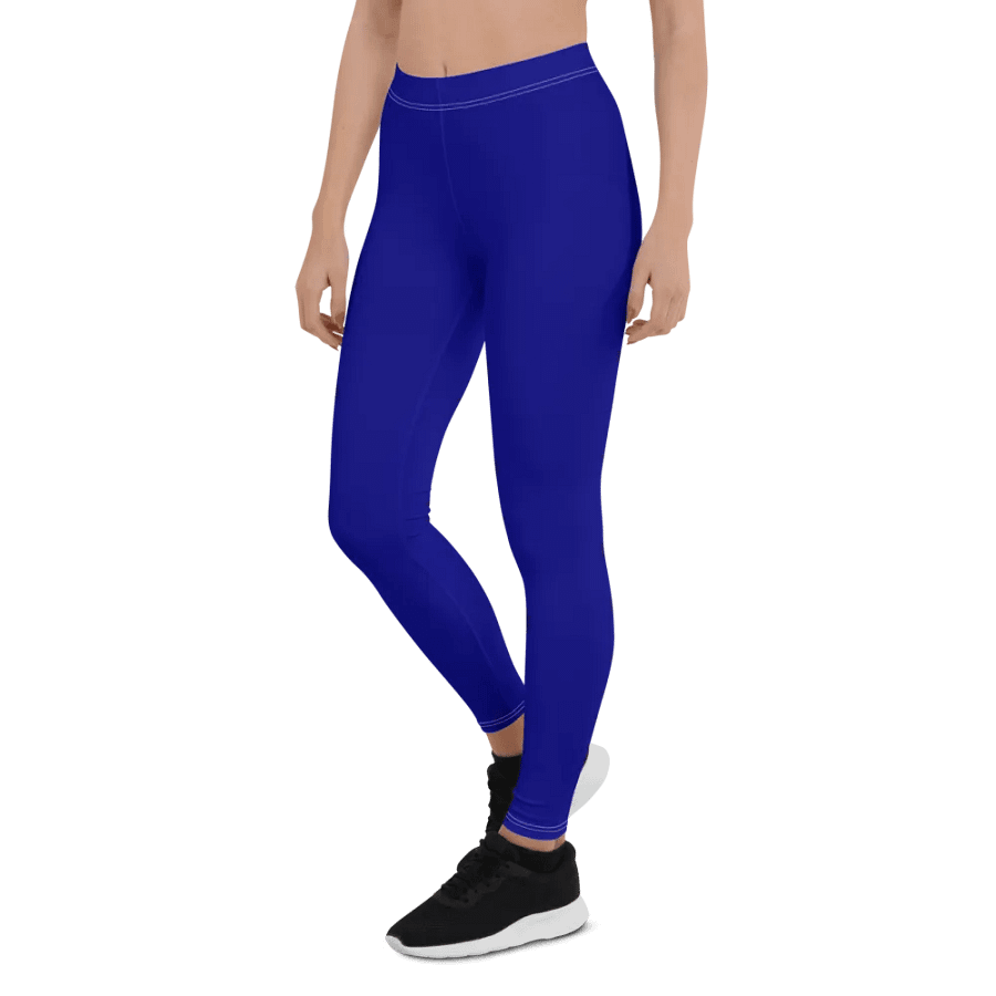 Plain Color Navy Blue Leggings product image (3)