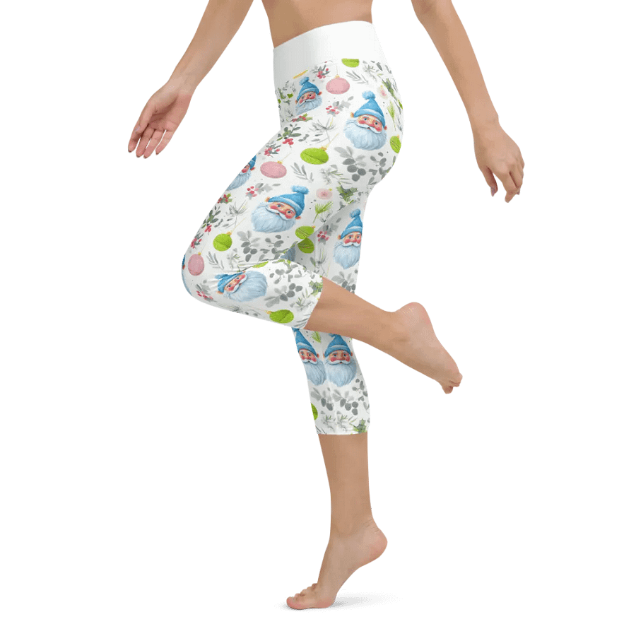 Whimsical Bearded Figure Yoga Capri Leggings product image (2)