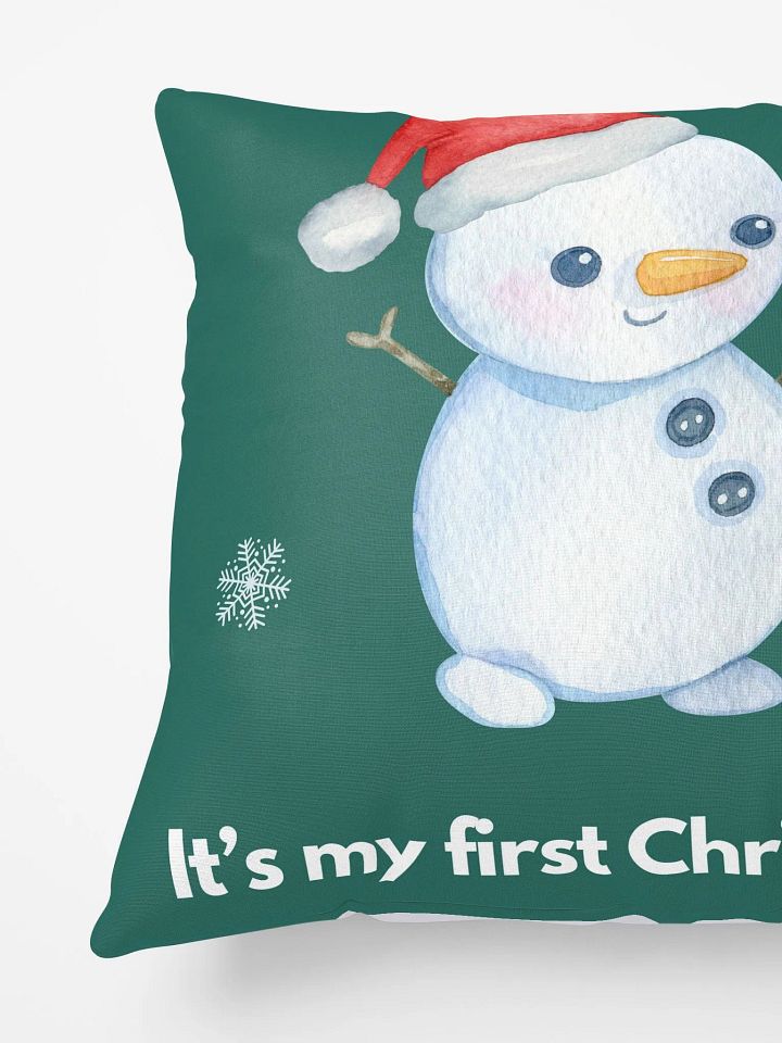 First Christmas Snowman All-Over Print Pillow product image (2)