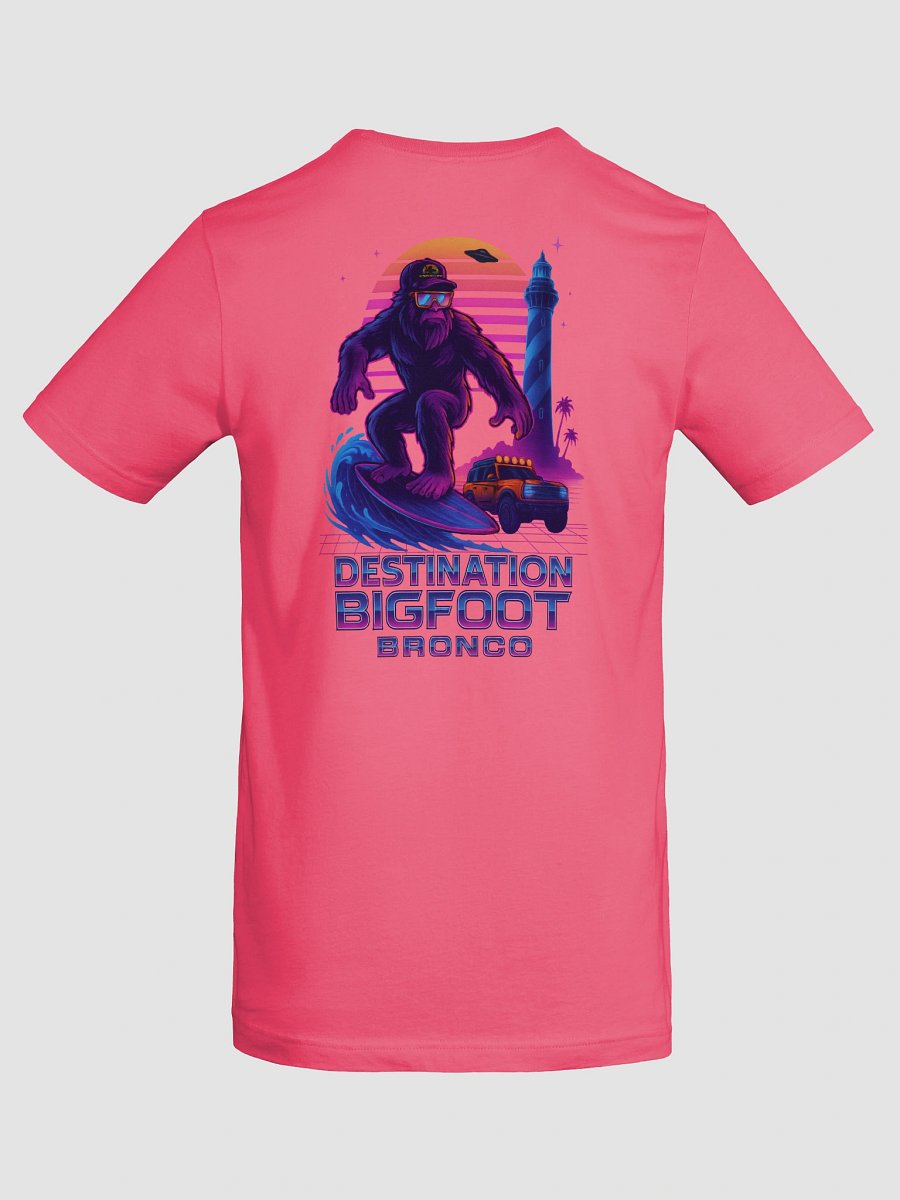 Destination Bigfoot Bronco Synthwave T-Shirt (Pink) product image (8)