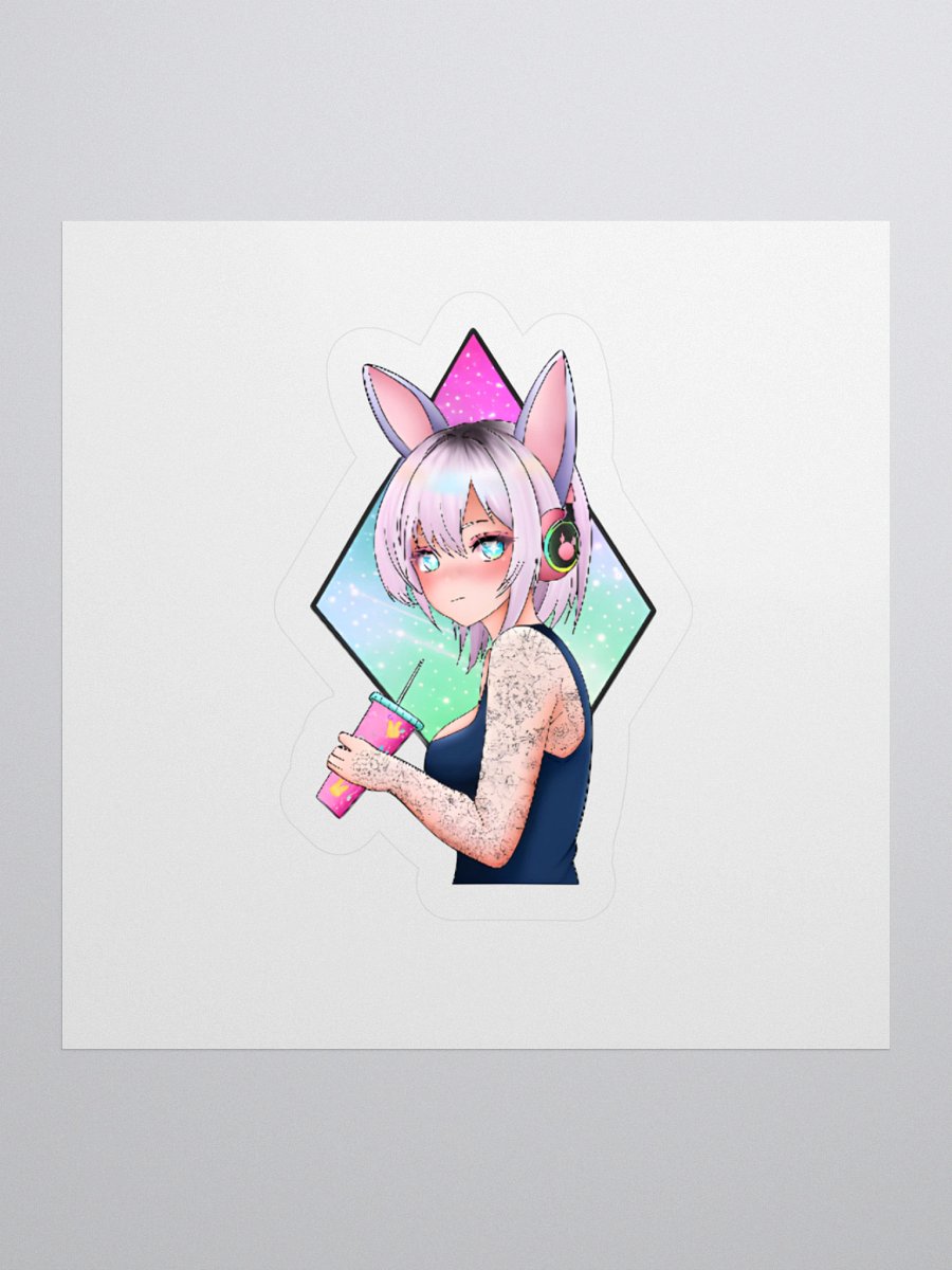 Bunny Beats Kiss Cut Stickers product image (1)