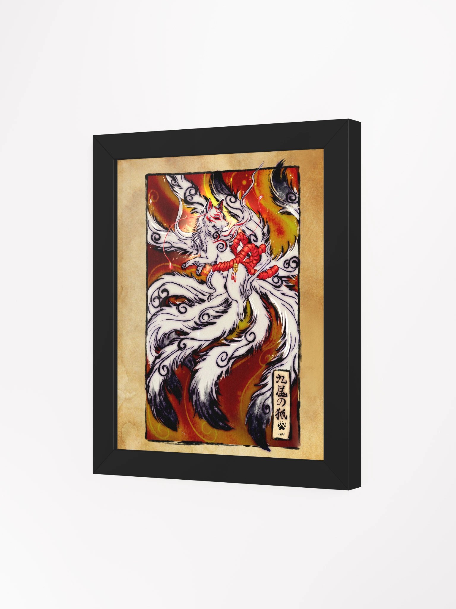 Nine tails Kitsune Sumie Style product image (24)