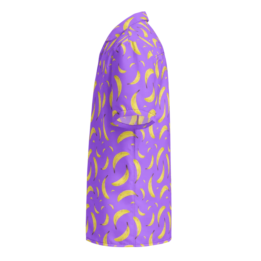 Bananapalooza pattern purple Hawaiian Shirt product image (4)