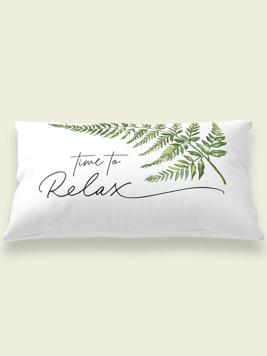 Time To Relax Fern Leaves Pillow product image (1)