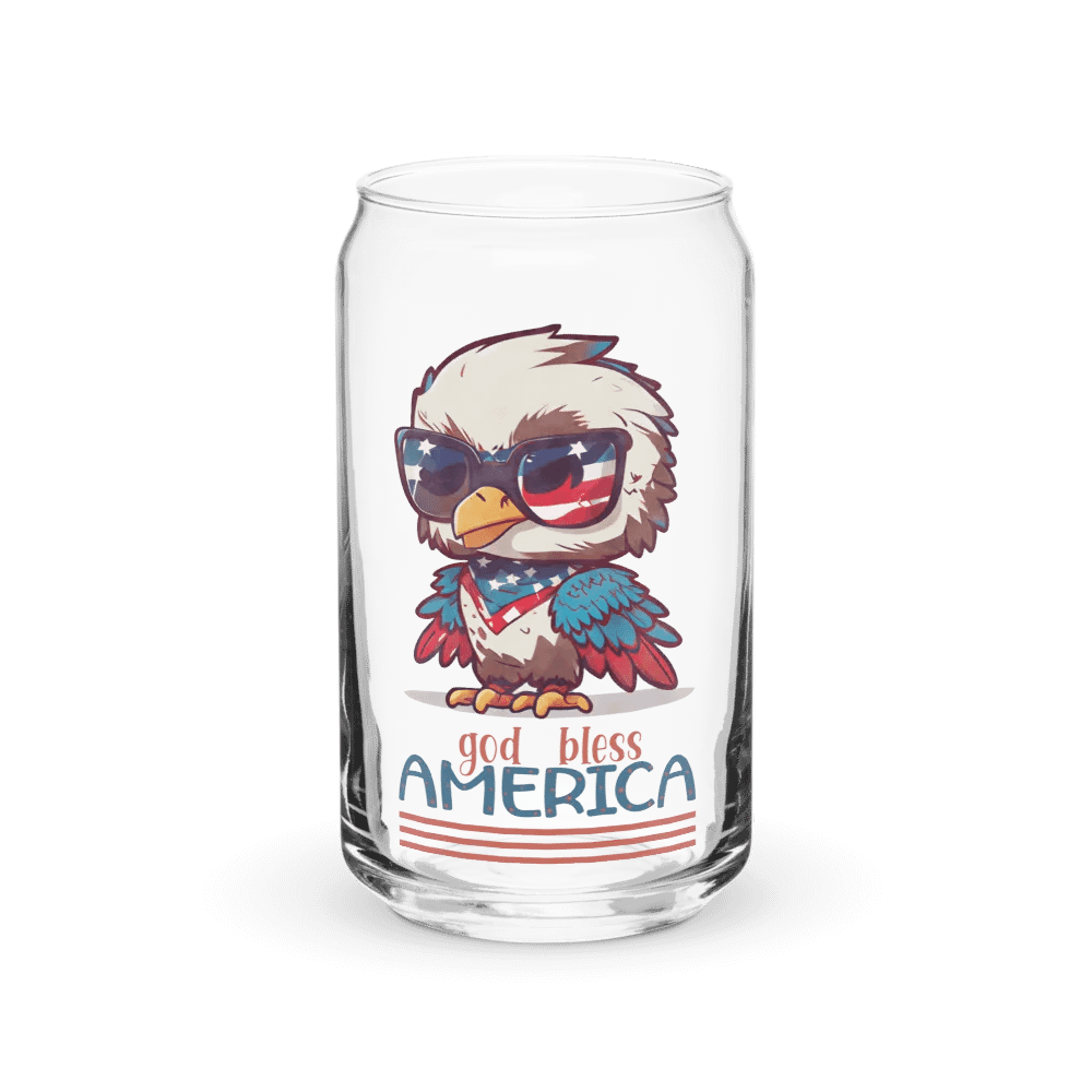 Patriotic Eagle Can-Shaped Glass product image (2)