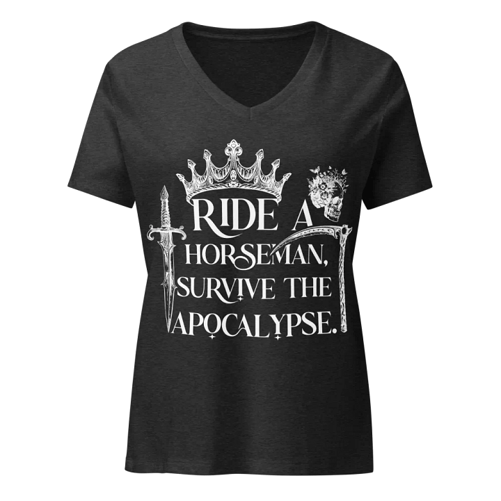 Ride a Horseman Bella+Canvas Women's Relaxed V-Neck T-Shirt product image (1)