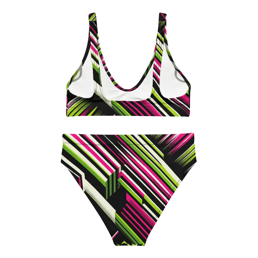 Neon Zest Stripe Bikini product image (5)