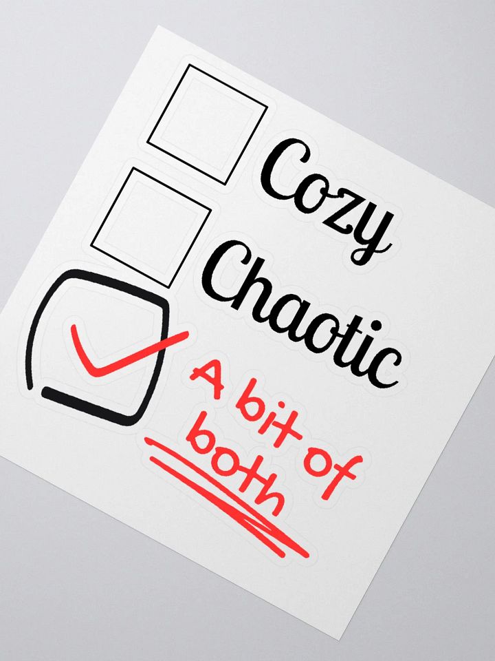 Cozy v. Chaotic Sticker product image (2)