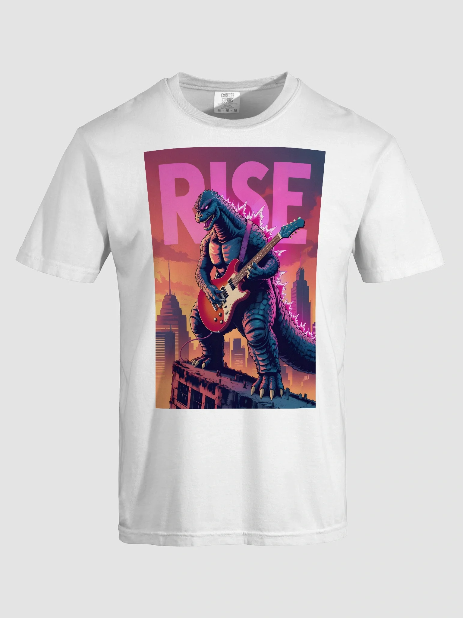 Godzilla Cyber Punk Graphic Unisex Garment-Dyed T-shirt product image (96)