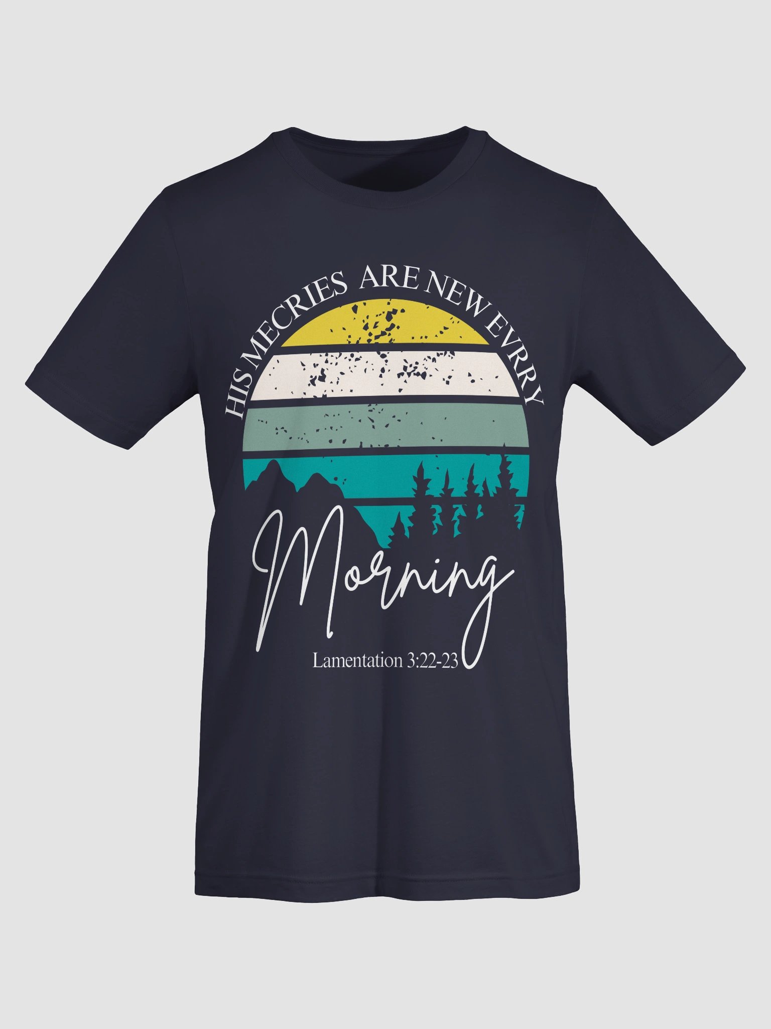 Sunrise Serenity Christian T-Shirt – Inspirational Bible Verse Tee – Soft Unisex Sunrise Graphic Shirt by KKacreations product image (26)