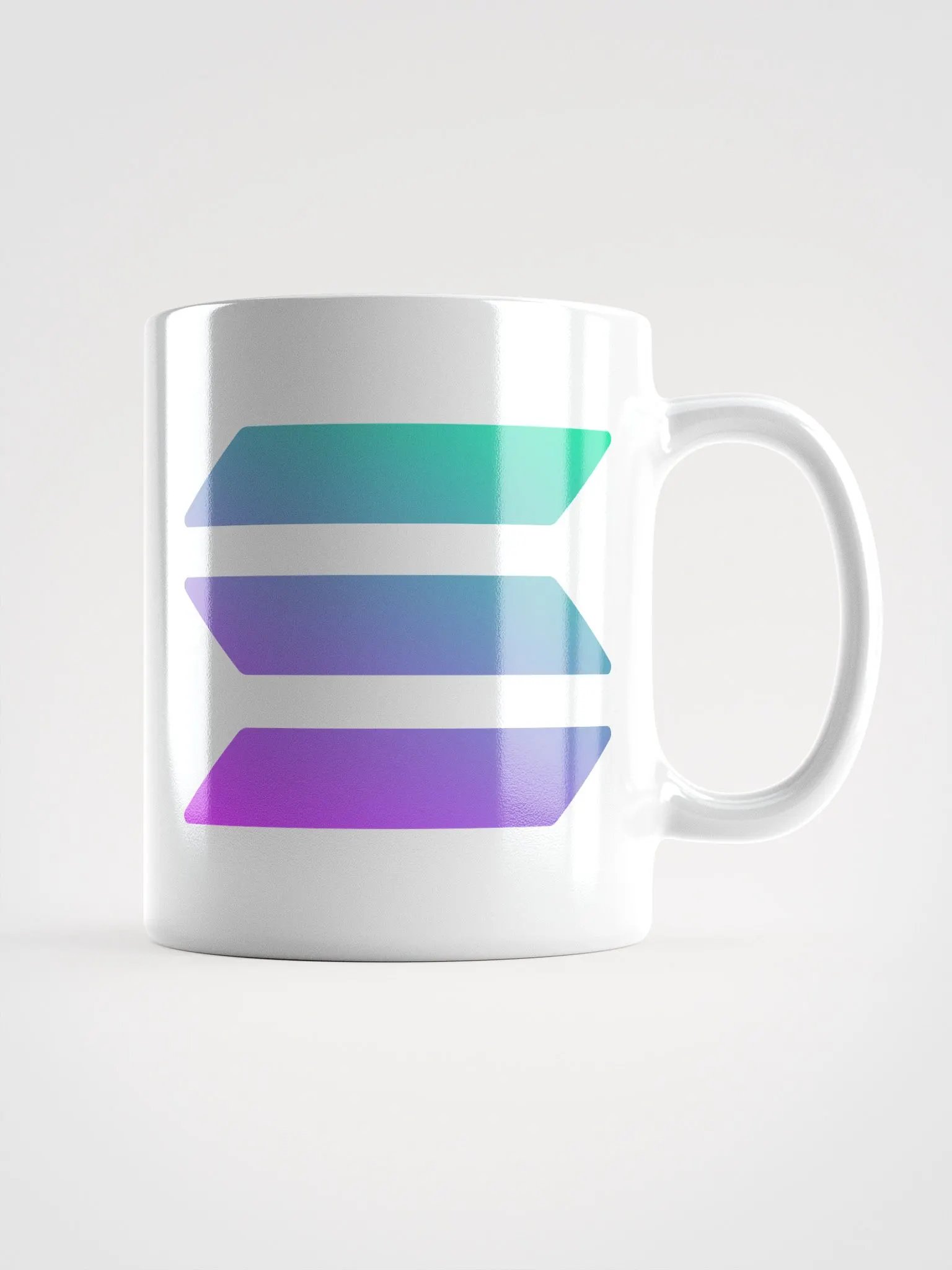 Solana Logo White Glossy Mug product image (4)
