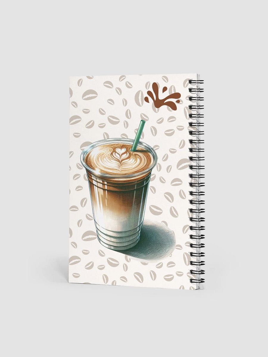 Funny reading journal for books and coffee lovers with a refreshing iced latte product image (4)