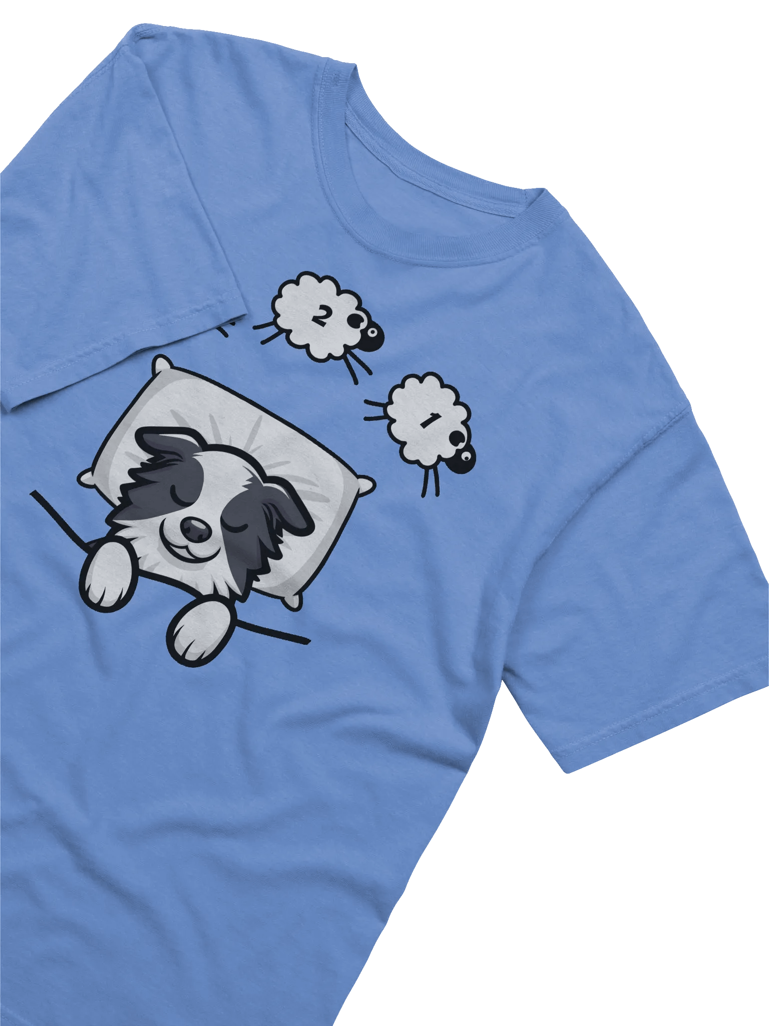 Border Collie Counting Sheep T-Shirt product image (2)