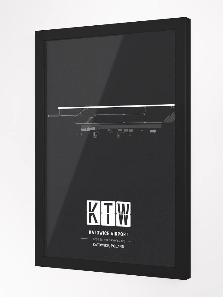 Framed Airport KTW Premium Map On Matt Paper product image (2)