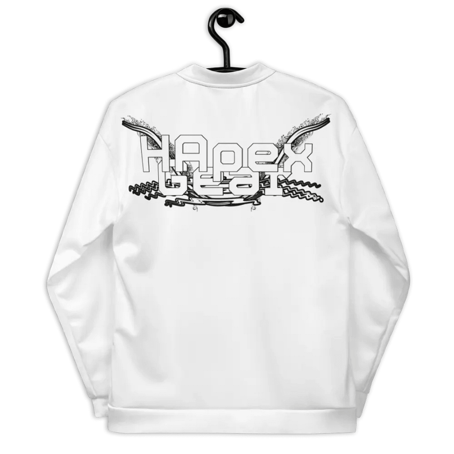 Bomber Jacket - White - White HApex Gear White Logo product image (6)