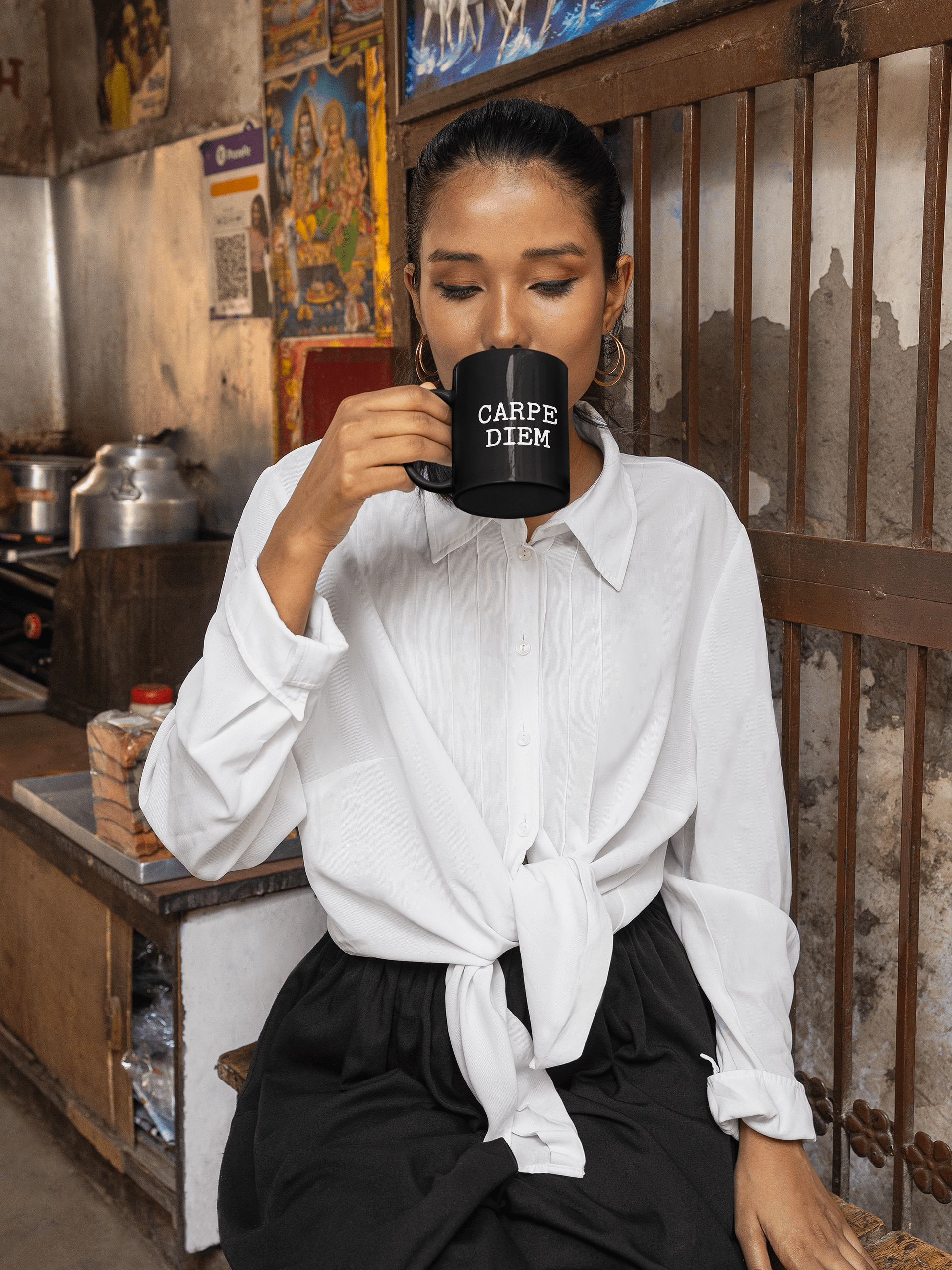 Carpe Diem Black Mug product image (3)