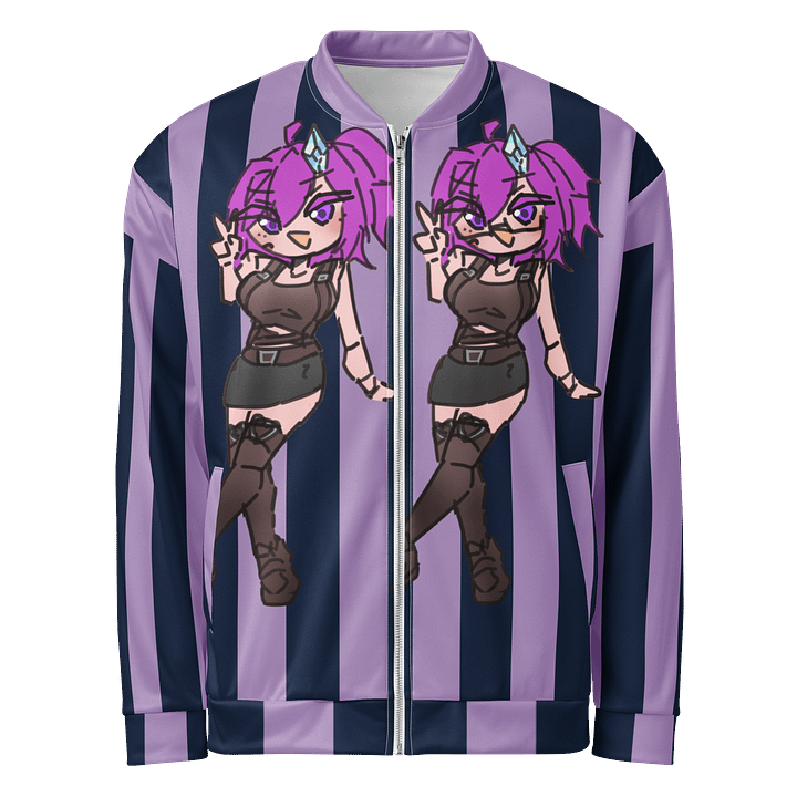 Unisex Gem Striped Bomber Jacket product image (1)