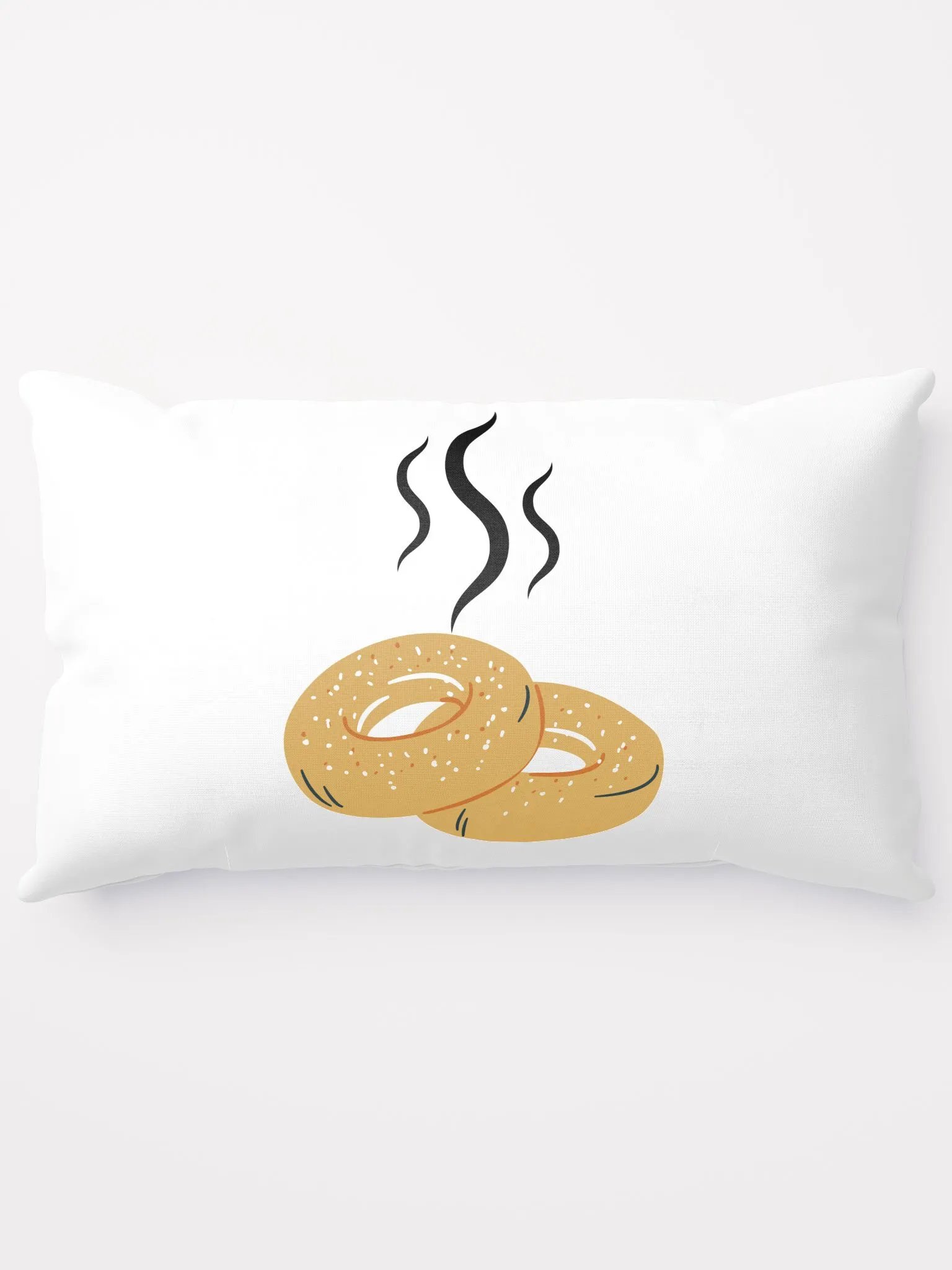Roasted Bagel Throw Pillow! product image (15)