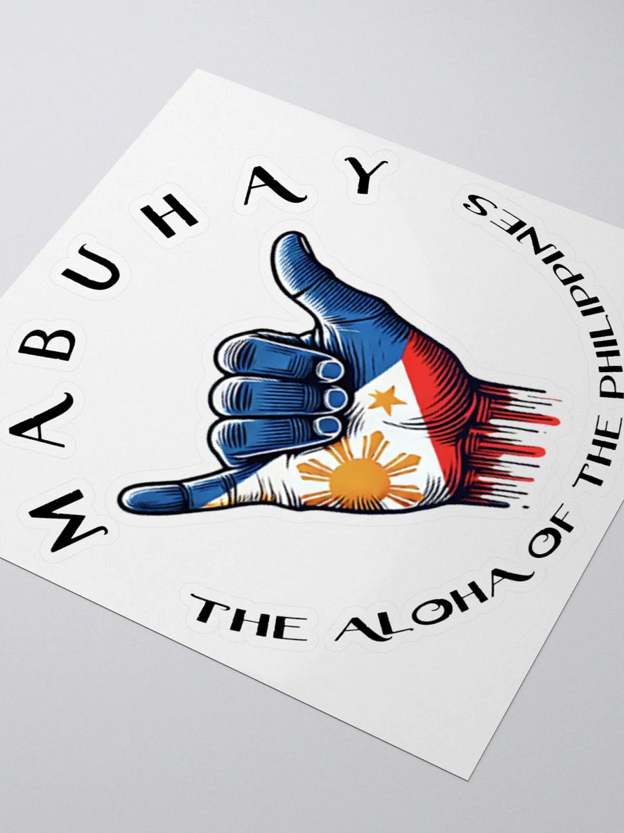 MABUHAY THE ALOHA OF THE PHILIPPINES Decal Sticker Label for Car Decals and more product image (8)
