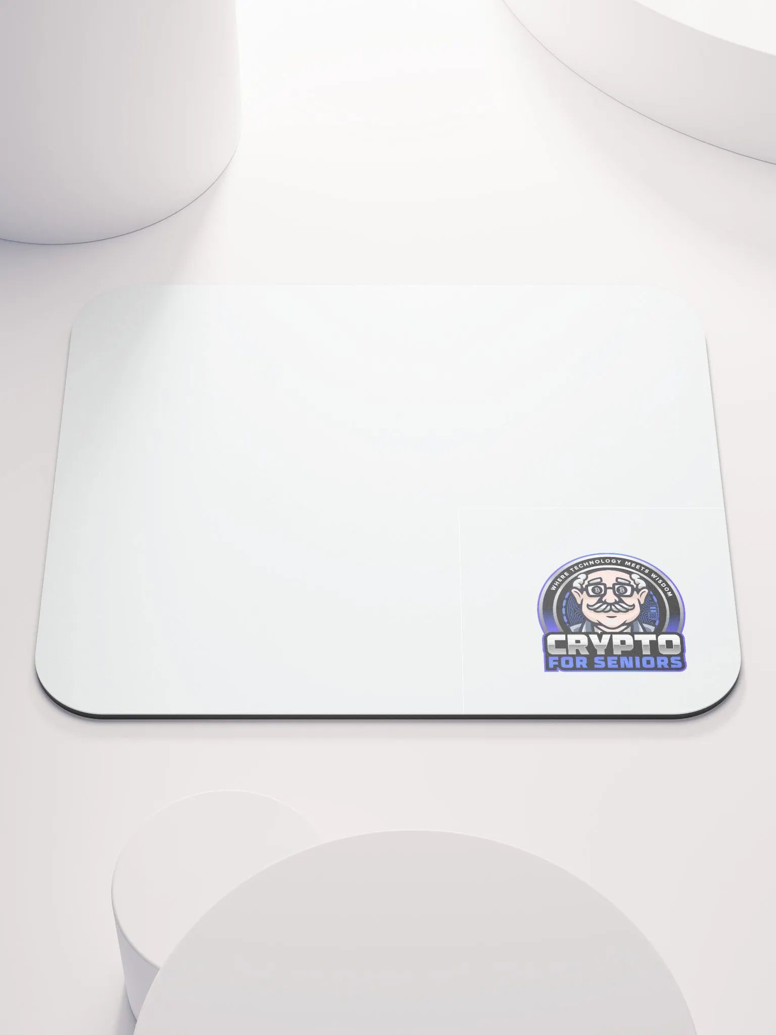 Crypto For Seniors Logo Mouse Pad (New 3D Logo) product image (1)