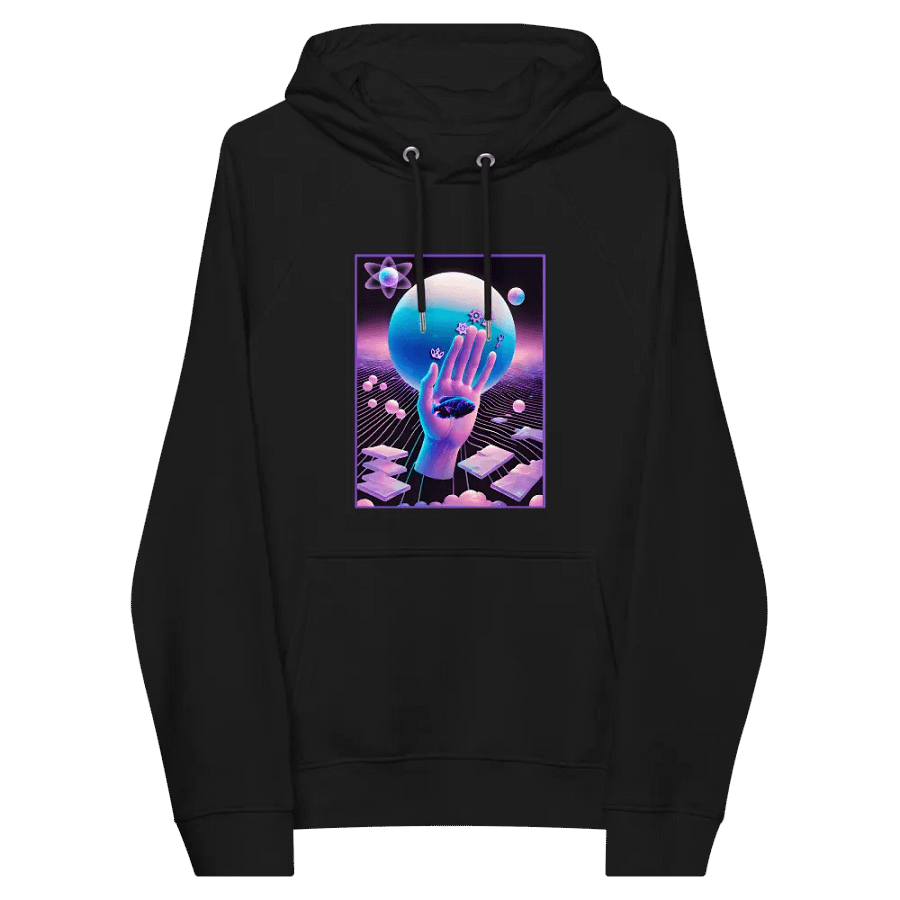 [Hand of Mysteries] - Unisex Eco Raglan Hoodie product image (8)
