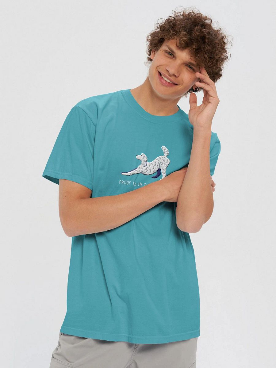 Proof Is in the Poodle T-Shirt(Embroidered) of a Standard Poodle(White) product image (9)