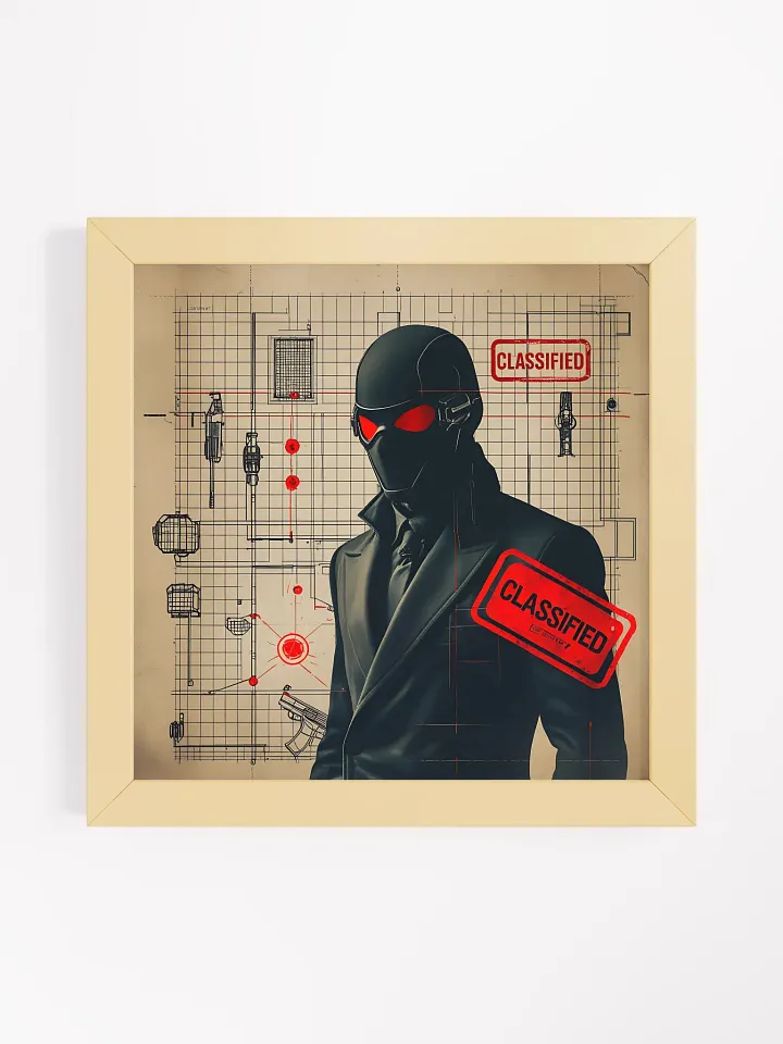 Classified Blueprint Secrets Framed Poster product image (1)