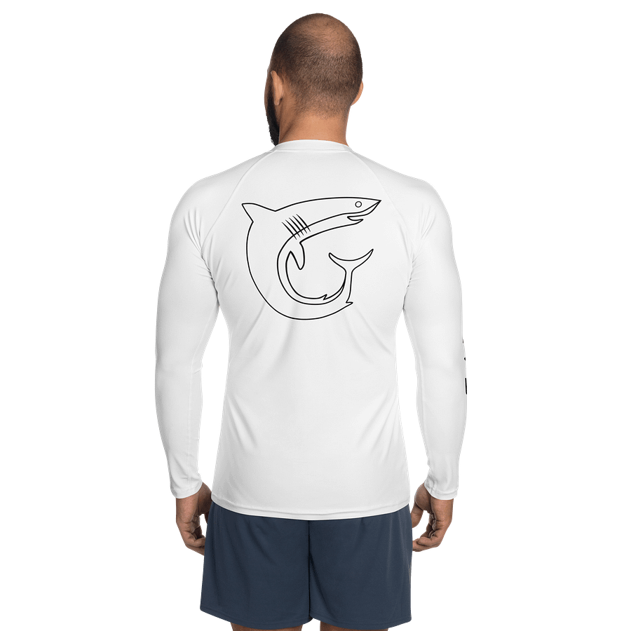 White Full Length Men's Rash Guard product image (3)