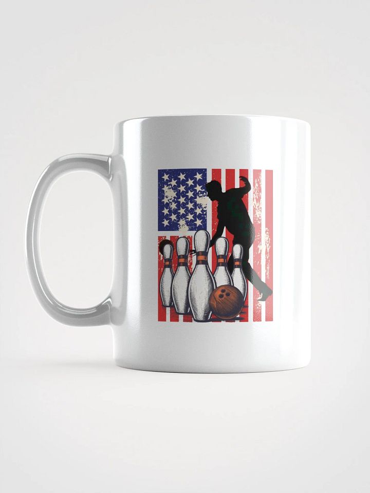 Flag American Bowling Stars & Strikes Mug product image (1)