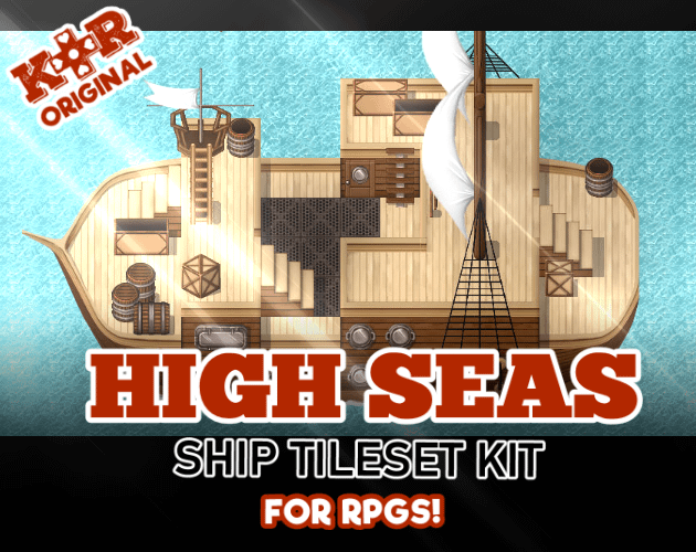 KR High Seas Ship Tileset for RPGs product image (1)