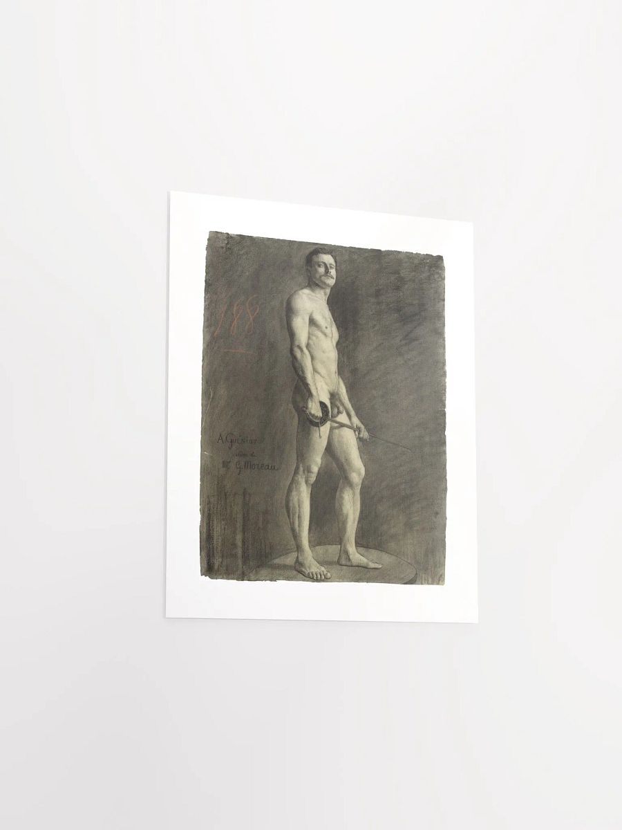 The Naked Fencer By Arthur-Joseph Guenoiot (1885) - Print product image (3)