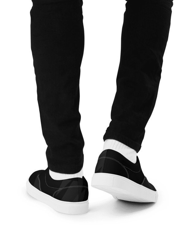 Men's Lace-Up Black Abstract Shoes product image (6)