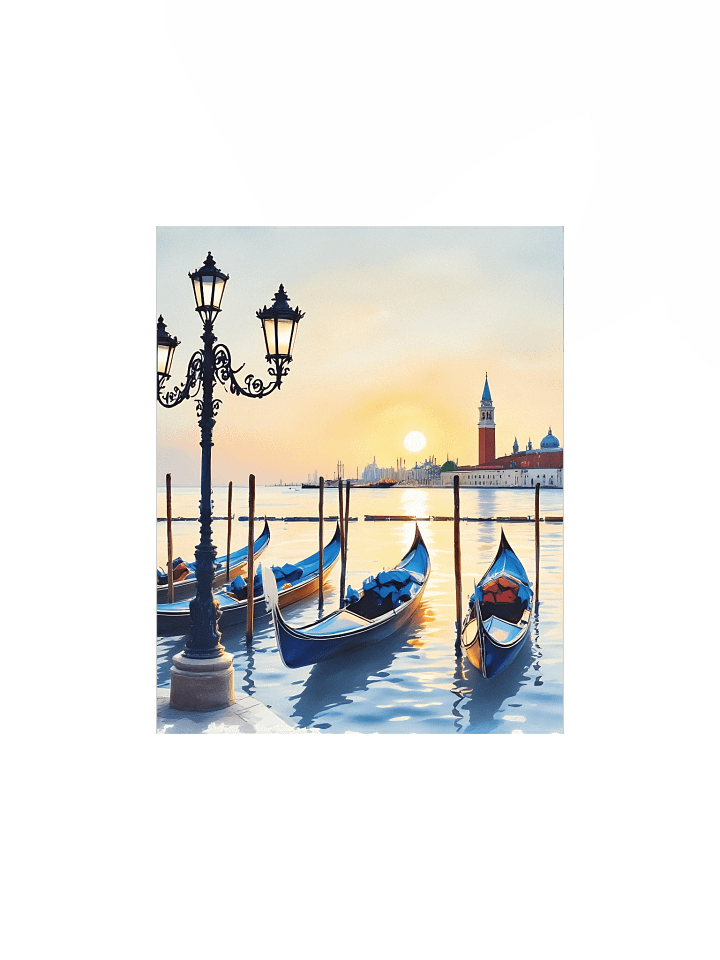 Tranquil Twilight Gondolas Poster product image (3)