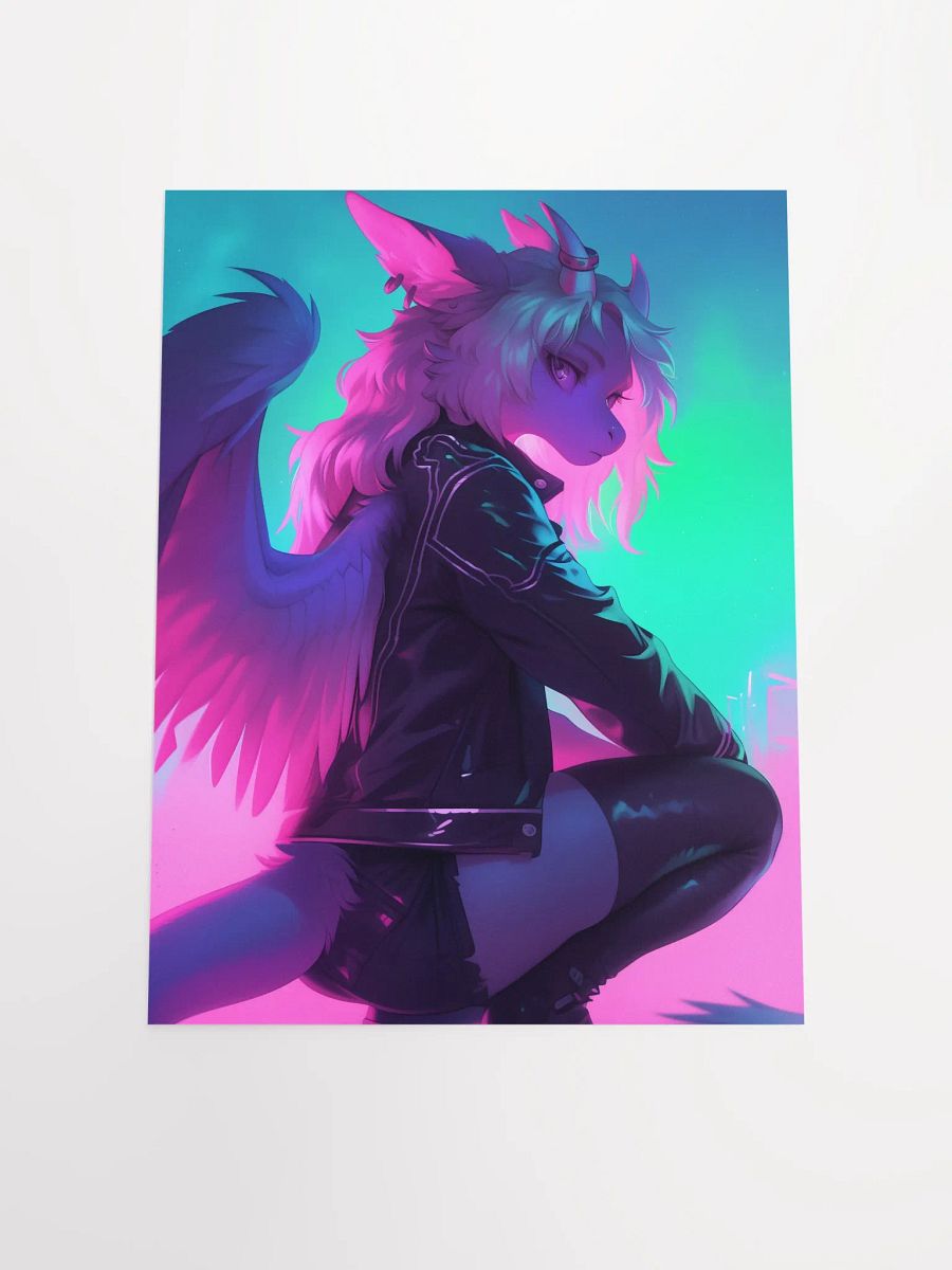Neon Dragon Wings Poster product image (8)