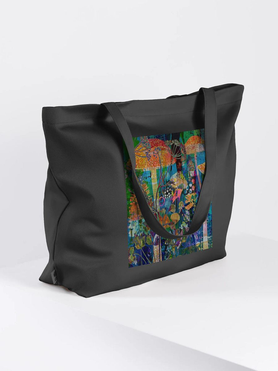 'Hidden' by Edward Martin Mixed Media Collage -Mystical Mushroom Forest Tote product image (8)
