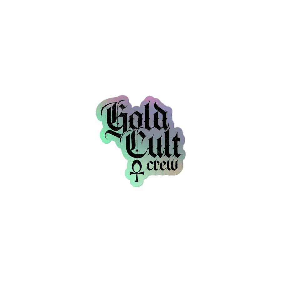 Gold Cult Crew Sticker product image (1)