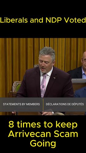 The Liberals and NDP Coalition have consistently supported the ArriveCAN scam 8 times. #Liberals #NDP #ArriveCAN #Scam #Coali...