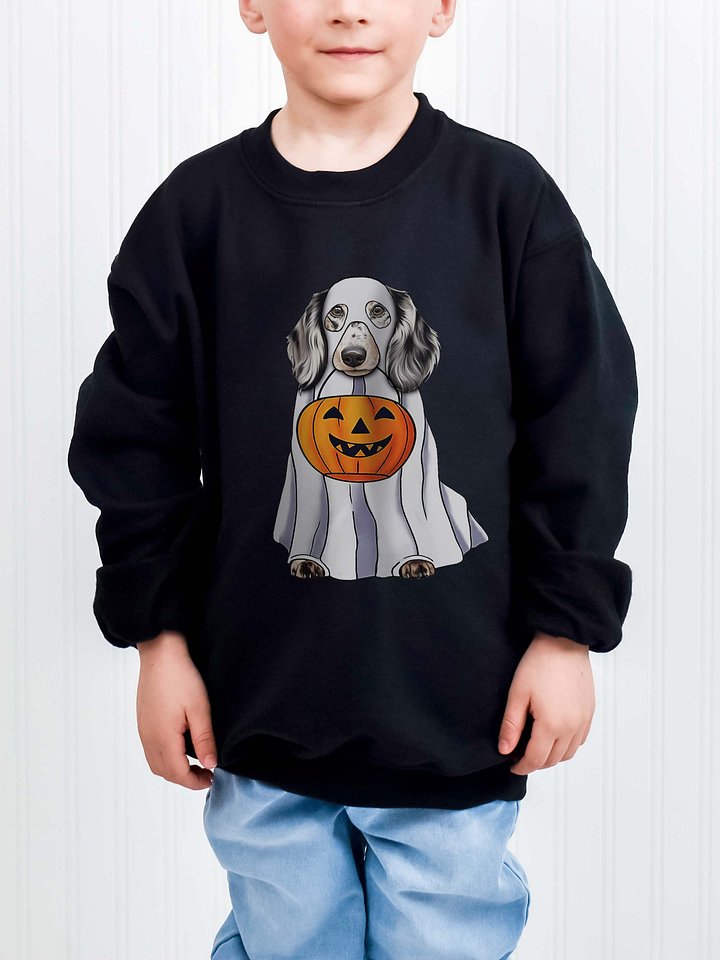 Halloween Dachshund(Dapple) Youth Sweatshirt product image (1)