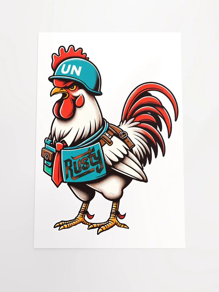 Rusty Rooster Matte Paper Poster (Cigar-Free Edition) product image (3)