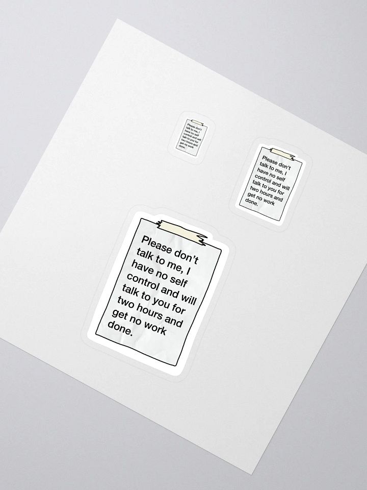 I NEED To Work Sticker product image (2)