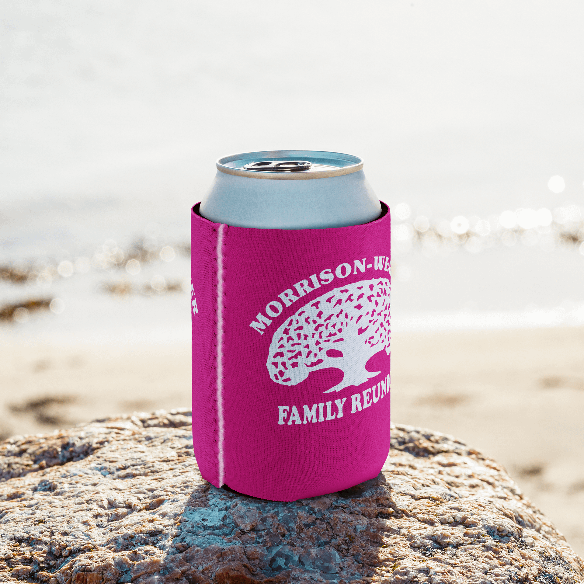 "Morrison-Werner Family Tree" Can Coozie (Magenta) product image (8)