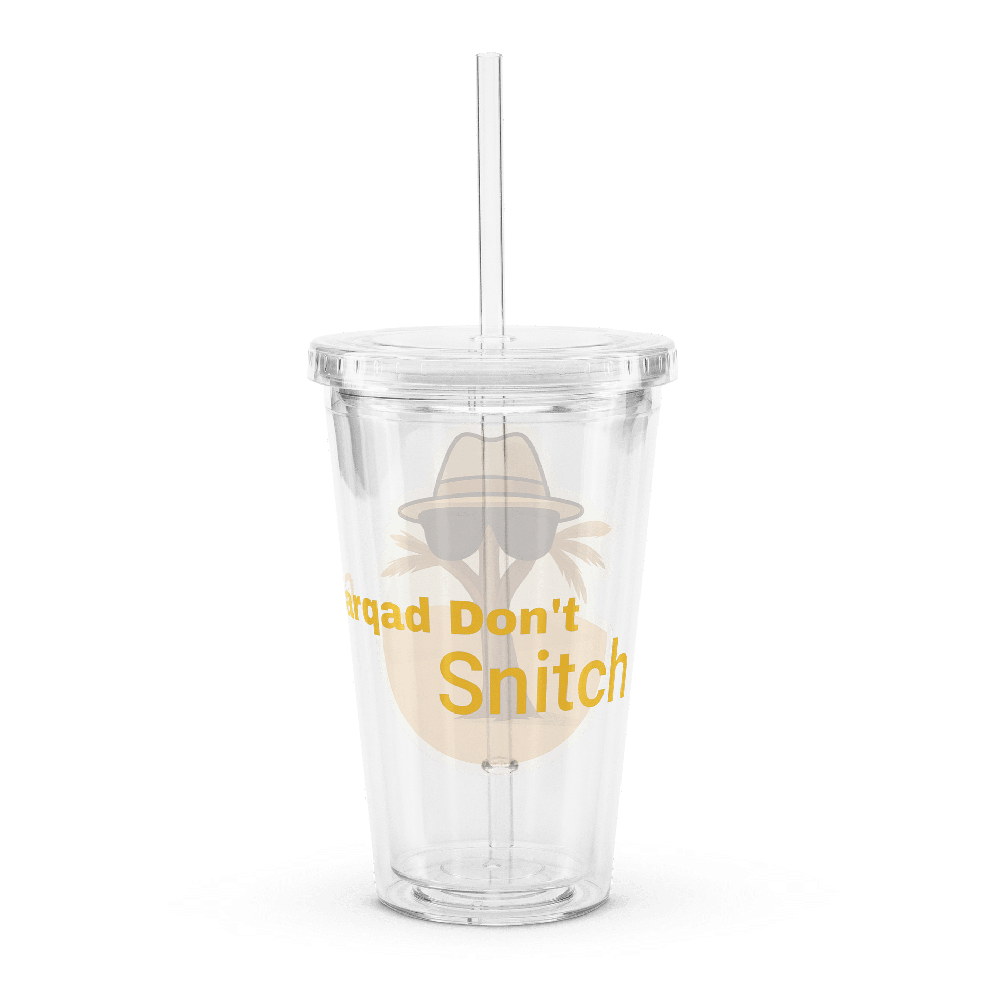 Gharqad Don't Snitch - Cup w/Straw product image (2)