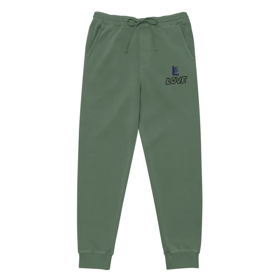 Leafy Letter L Pigment Dyed Joggers product image (2)