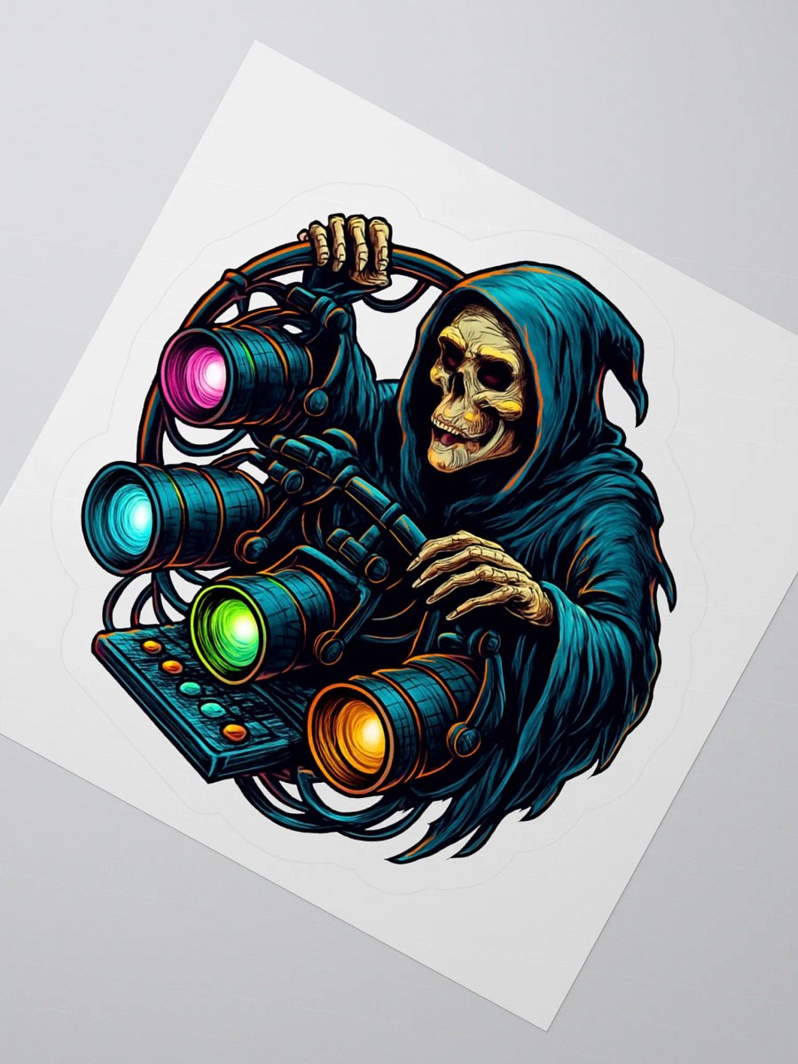 Theatrically Jerry: "Grimm, Spot Me!" Grim Reaper Stagehand Stickers product image (4)